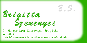 brigitta szemenyei business card